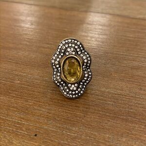 Chloe + Isabel Pave North South Cocktail Ring
